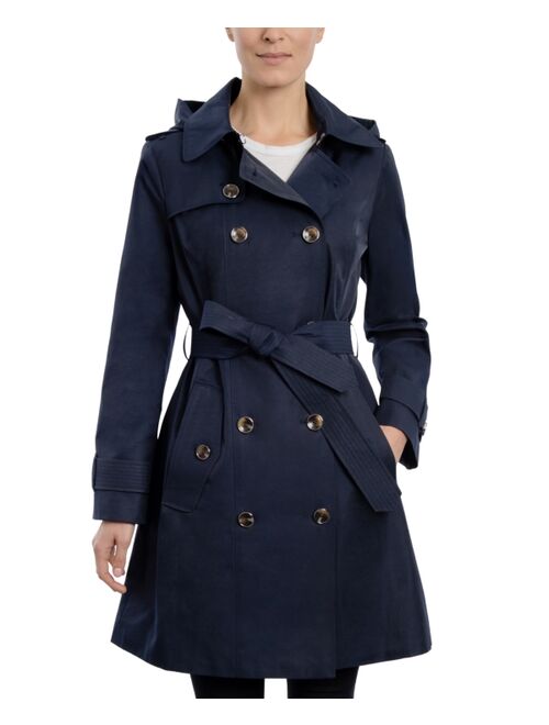 LONDON FOG Women's Double Breasted Trenchcoat