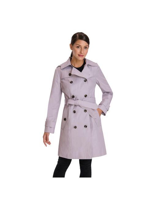 LONDON FOG Women's Double Breasted Trenchcoat