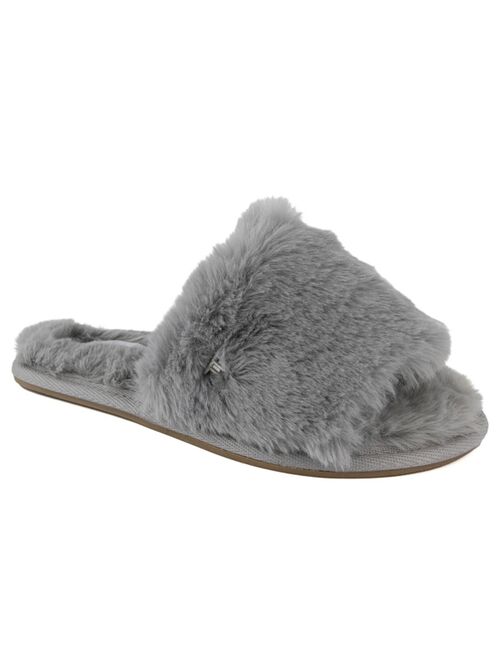 London Fog Women's Lilly Fuzzy Slipper