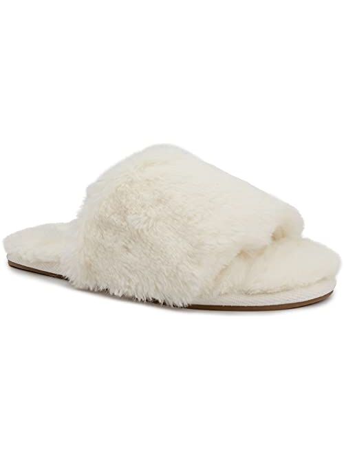 London Fog Women's Lilly Fuzzy Slipper