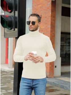 Men Solid Turtleneck Sweater