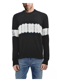 X-Ray Men's Horizontal Tie Dye Crew Neck Sweater