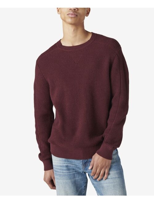 Lucky Brand Men's Cloud Waffle Sweater Crew Sweater