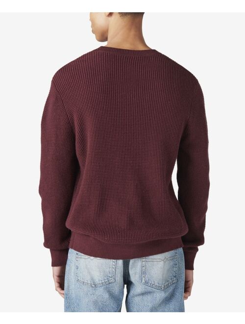 Lucky Brand Men's Cloud Waffle Sweater Crew Sweater