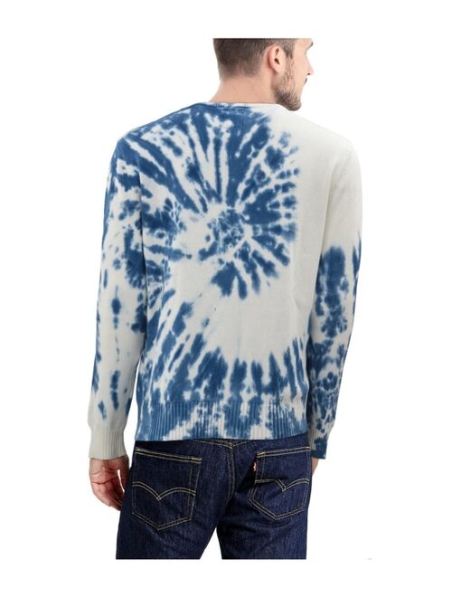 X-Ray Men's Swirl Tie Dye Crew Neck Sweater