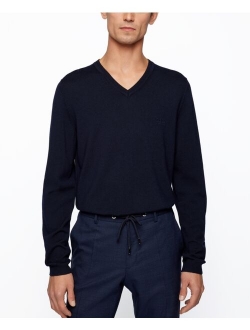 BOSS Men's Regular-Fit V-Neck Sweater