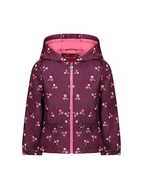 LONDON FOG Girls' Midweight Fleece Lined Jacket