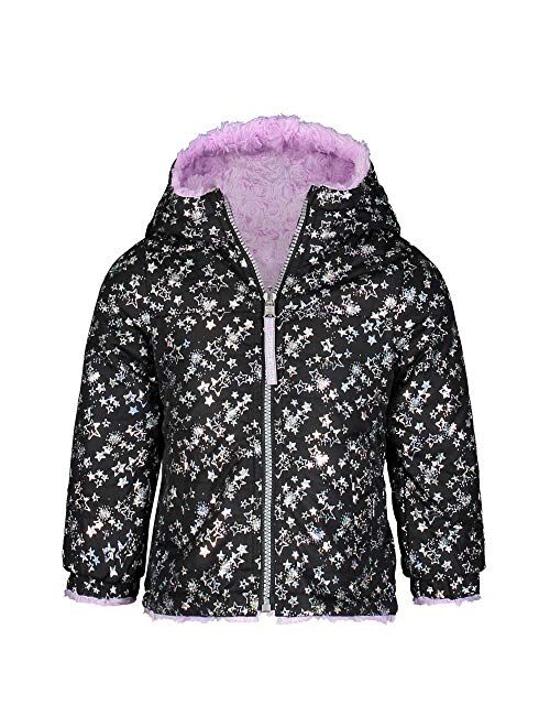 LONDON FOG Girls' Midweight Fleece Lined Jacket