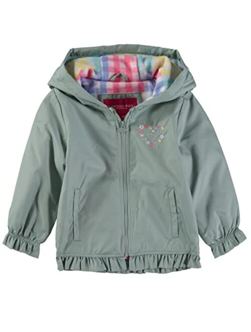 LONDON FOG Girls' Midweight Fleece Lined Jacket