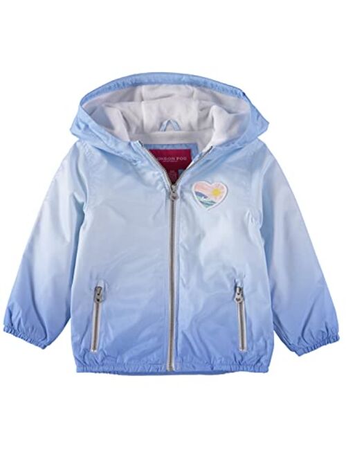 LONDON FOG Girls' Midweight Fleece Lined Jacket