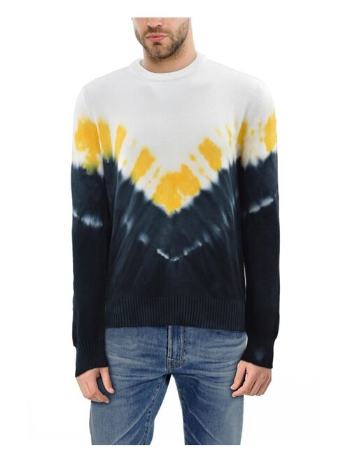 X-Ray Men's Arrow Tie Dye Crew Neck Sweater