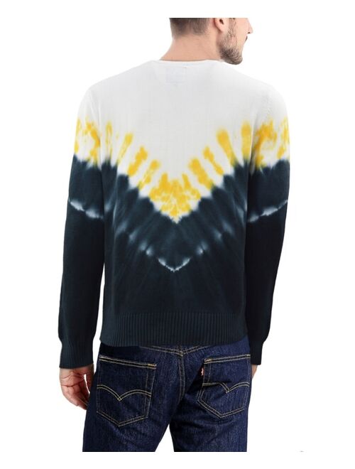 X-Ray Men's Arrow Tie Dye Crew Neck Sweater