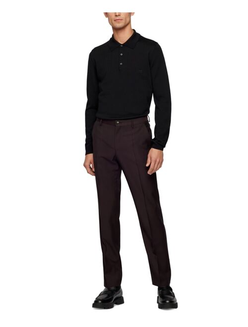 Hugo Boss BOSS Men's Merino Slim-Fit Polo Sweater