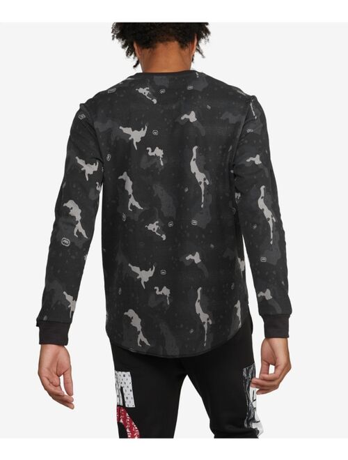 Ecko Unltd Men's All Over Print Stunner Thermal Sweater