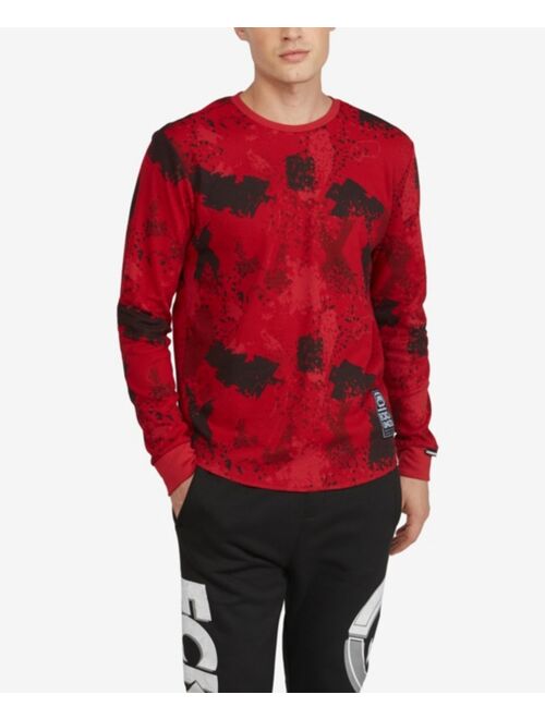 Ecko Unltd Men's All Over Print Stunner Thermal Sweater