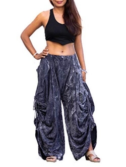 Thaluta Women's Palazzo Pants Wide Leg Lounge Convertible Maxi Skirt with Pockets Casual Comfy Trousers