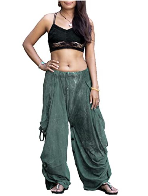 Thaluta Women's Palazzo Pants Wide Leg Lounge Convertible Maxi Skirt with Pockets Casual Comfy Trousers