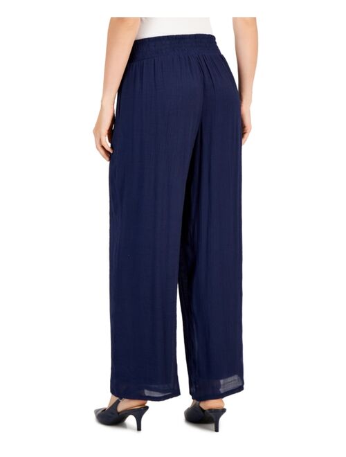 JM Collection Women's Wide-Leg Pull-On Pants, Created for Macy's