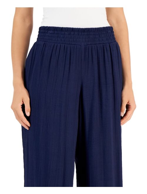 JM Collection Women's Wide-Leg Pull-On Pants, Created for Macy's