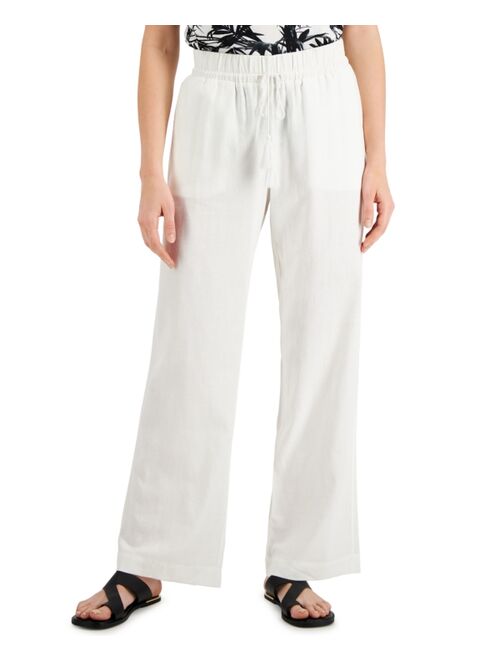 Fever Women's Tie-Waist Pull-On Pants