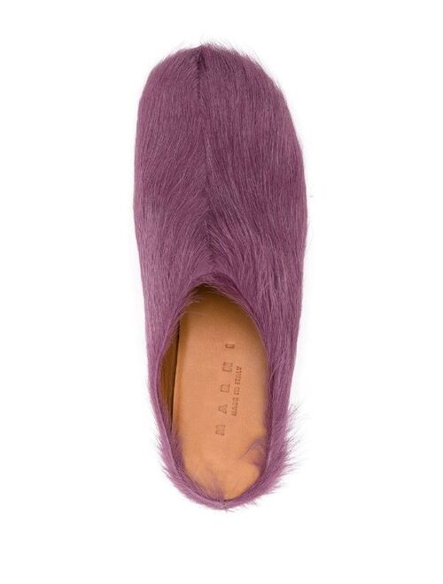 Marni 75mm Sabot fur mules