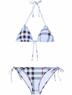 check triangle bikini