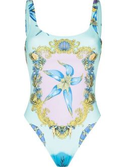 Tresor de la Mer-print swimsuit