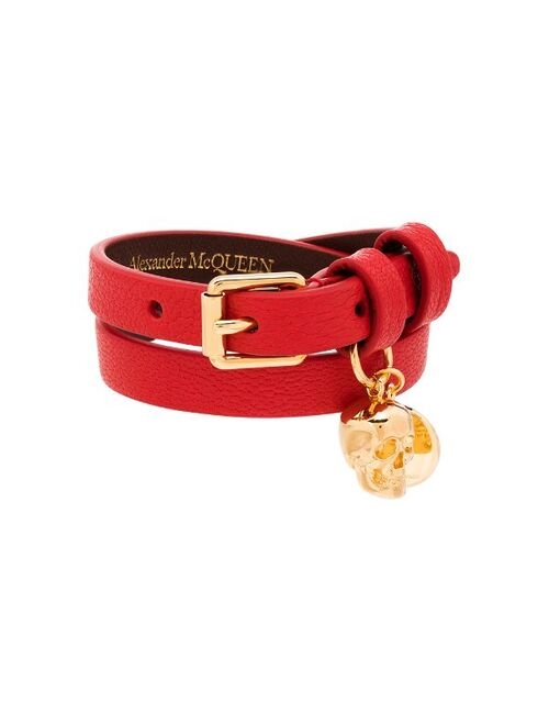 Alexander McQueen skull-motif wraparound bracelet