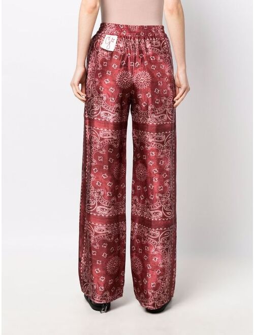 Golden Goose bandanaprint straight trousers