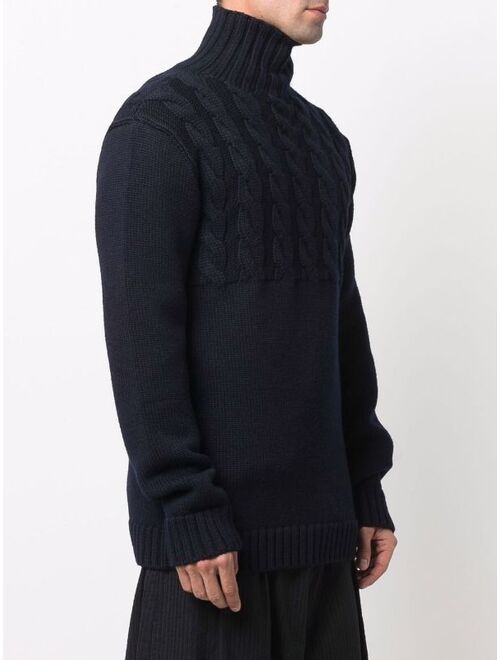 Maison Margiela cable-knit wool jumper