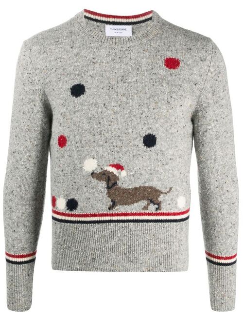 Thom Browne Holiday Hector intarsia knit jumper