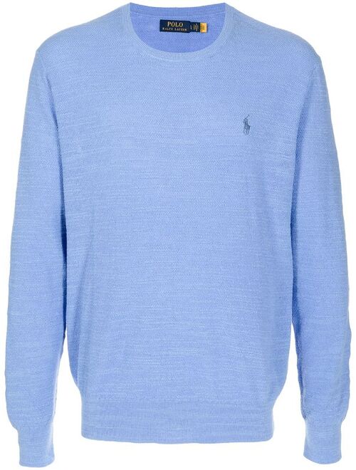 Polo Ralph Lauren embroidered logo crew neck jumper