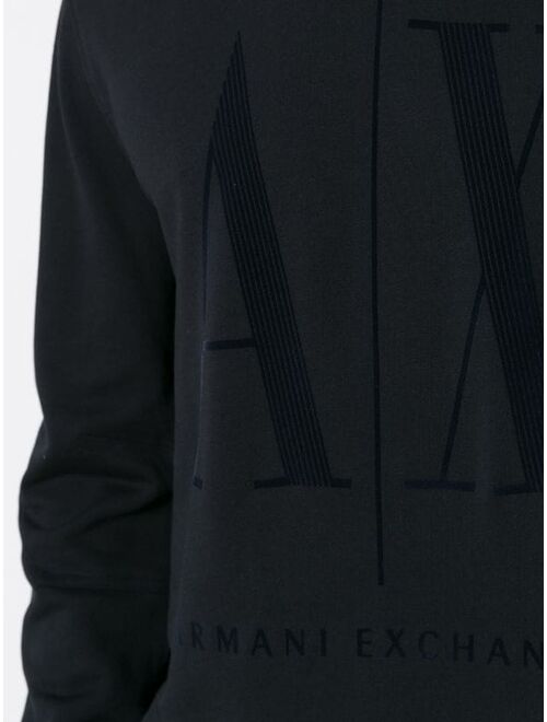 Armani Exchange logo-print knitted jumper