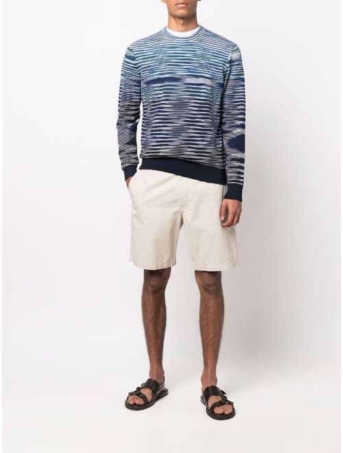 Missoni intarsia stripe-knit crew-neck jumper