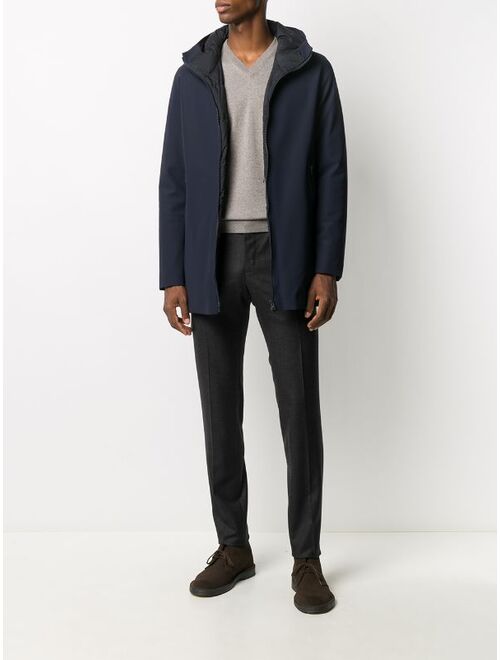 Canali V-neck long-sleeved jumper