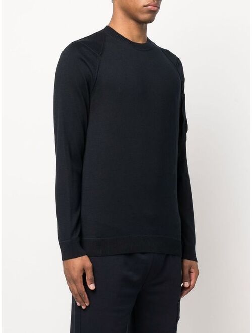 C.P. Company Lens-detailed cotton jumper