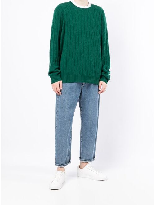 Polo Ralph Lauren cable-knit crew neck jumper