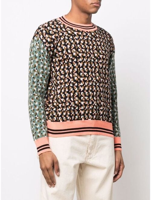 Henrik Vibskov geometric-print knitted jumper