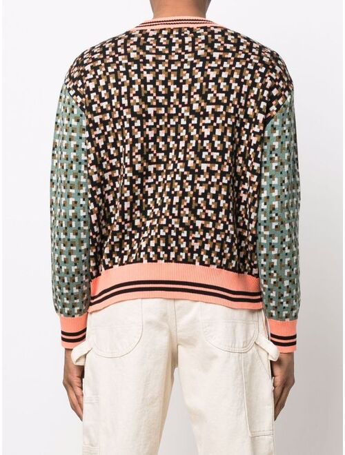 Henrik Vibskov geometric-print knitted jumper