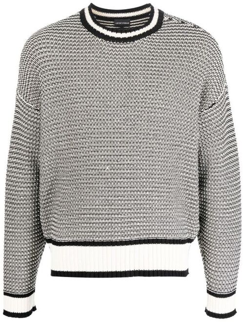 Emporio Armani logo-print hem jumper