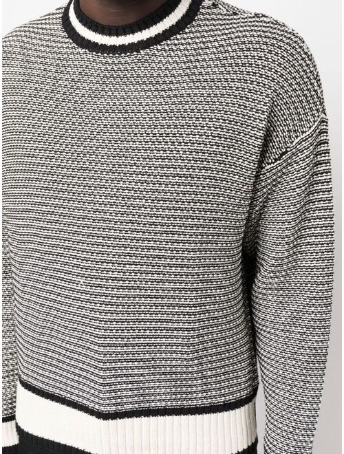 Emporio Armani logo-print hem jumper