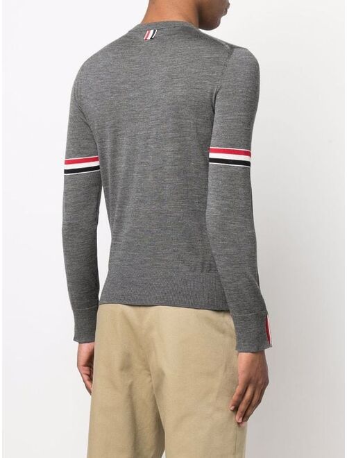 Thom Browne RWB-stripe jumper