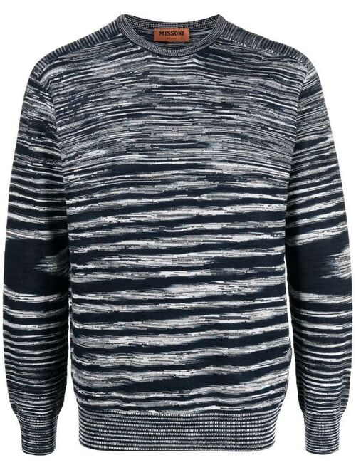 Missoni striped crew neck jumper