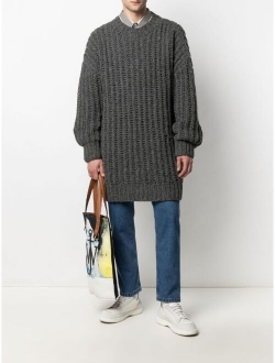 chunky-knit jumper