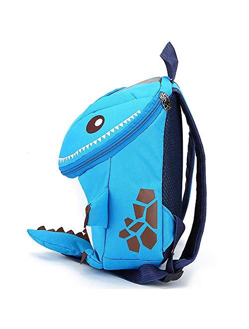 HANZE Dinosaur Backpack Toddler Kids Child Cute Fashion Waterproof 3D Cartoon Bag for Boys and Girls Toddlers, Blue