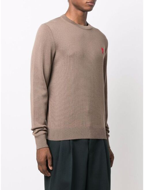 AMI Paris Ami de Coeur merino jumper