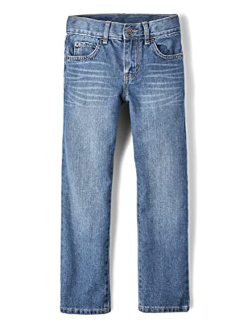 The Children's Place Boys' Basic Straight Leg Jeans