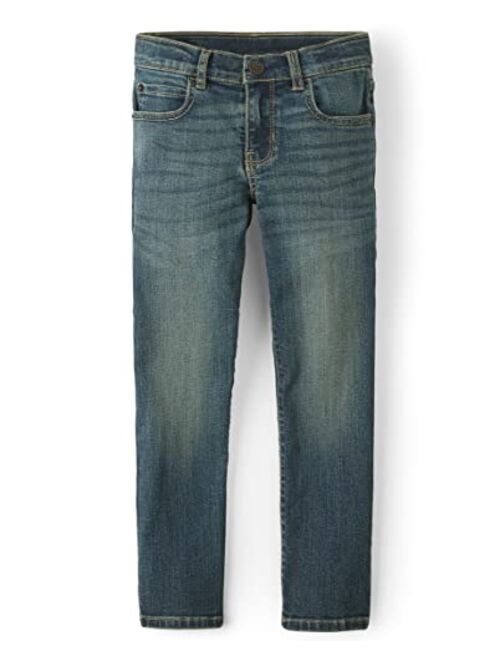 The Children's Place Boys' Stretch Straight Leg Jeans