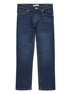Boys' Skinny Jeans, Super Soft Stretch Denim, 5 Pockets & Zipper Closure