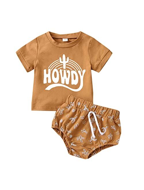 Bmnmsl Baby Toddler Boy 2-piece Shorts Set, Short Sleeve Cute Sun Print T-shirt Tops and Shorts Summer Outfit